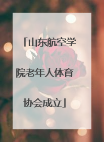 山东航空学院老年人体育协会成立