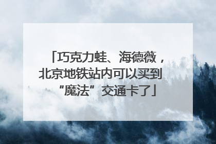 巧克力蛙、海德薇，北京地铁站内可以买到“魔法”交通卡了