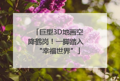 巨型3D地画空降鹤岗！一脚踏入“幸福世界”