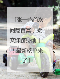 张一鸣首次问鼎首富，梁文锋跻身前十！最新榜单来了