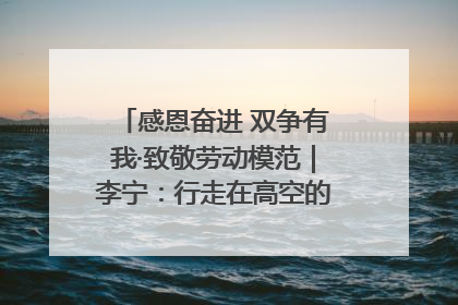 感恩奋进 双争有我·致敬劳动模范｜李宁：行走在高空的“电网卫士”