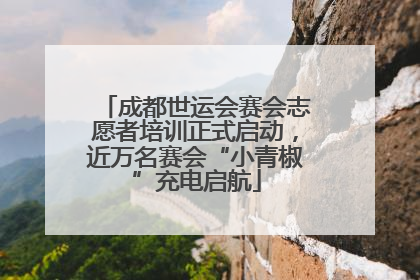 成都世运会赛会志愿者培训正式启动，近万名赛会“小青椒”充电启航