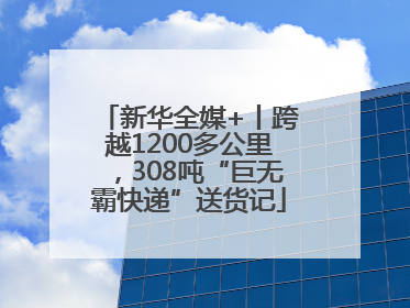 新华全媒+丨跨越1200多公里，308吨“巨无霸快递”送货记