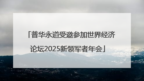 普华永道受邀参加世界经济论坛2025新领军者年会