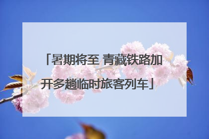 暑期将至 青藏铁路加开多趟临时旅客列车