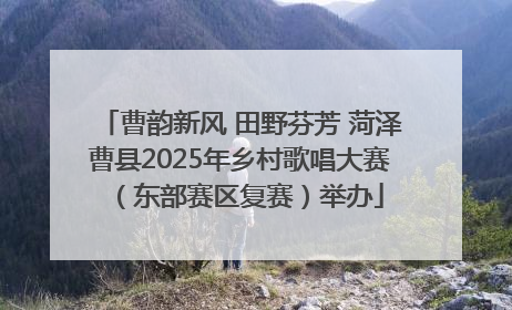 曹韵新风 田野芬芳 菏泽曹县2025年乡村歌唱大赛（东部赛区复赛）举办