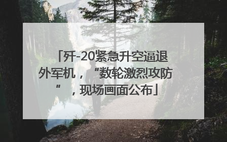 歼-20紧急升空逼退外军机，“数轮激烈攻防”，现场画面公布