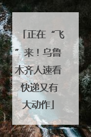 正在“飞”来！乌鲁木齐人速看 快递又有大动作