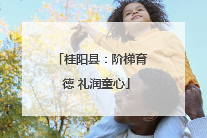 桂阳县：阶梯育德 礼润童心