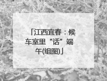 江西宜春：候车室里“话”端午(组图)