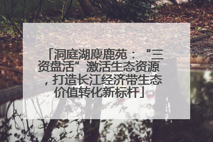 洞庭湖麋鹿苑：“三资盘活”激活生态资源，打造长江经济带生态价值转化新标杆