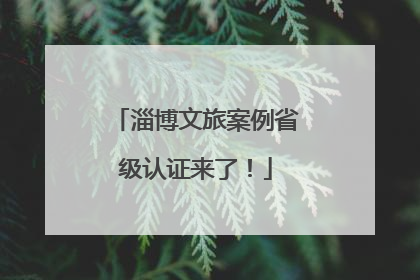 淄博文旅案例省级认证来了！