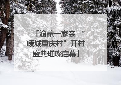 渝蒙一家亲 “暖城重庆村”开村盛典璀璨启幕