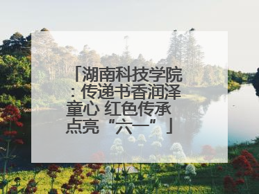 湖南科技学院：传递书香润泽童心 红色传承点亮“六一”