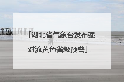湖北省气象台发布强对流黄色省级预警