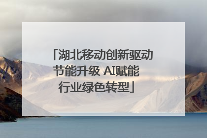 湖北移动创新驱动节能升级 AI赋能行业绿色转型