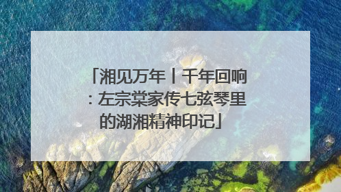 湘见万年丨千年回响：左宗棠家传七弦琴里的湖湘精神印记