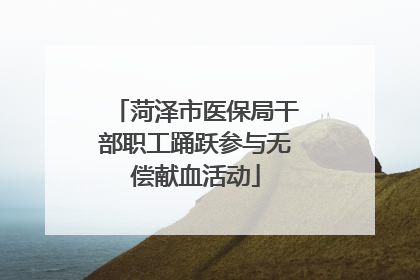 菏泽市医保局干部职工踊跃参与无偿献血活动