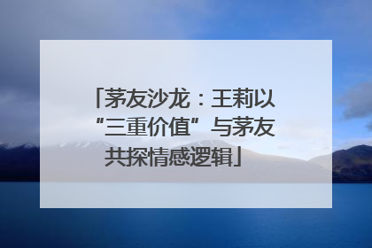 茅友沙龙：王莉以“三重价值”与茅友共探情感逻辑