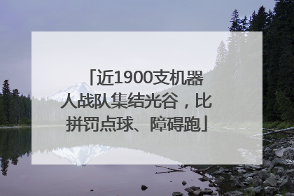 近1900支机器人战队集结光谷，比拼罚点球、障碍跑