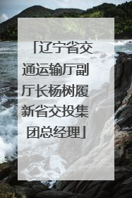 辽宁省交通运输厅副厅长杨树履新省交投集团总经理