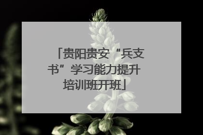 贵阳贵安“兵支书”学习能力提升培训班开班