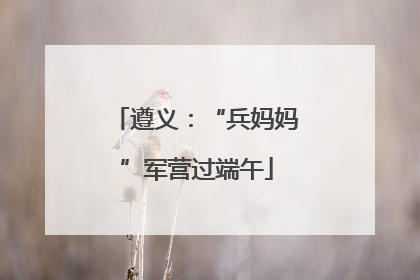 遵义：“兵妈妈”军营过端午