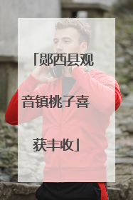 郧西县观音镇桃子喜获丰收
