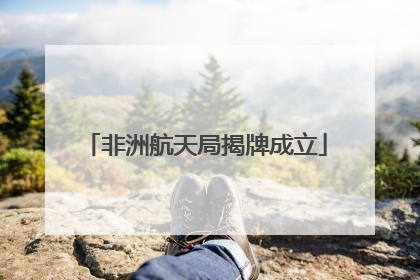 非洲航天局揭牌成立