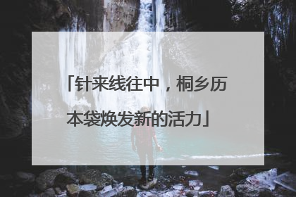针来线往中，桐乡历本袋焕发新的活力