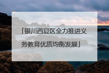 银川西夏区全力推进义务教育优质均衡发展