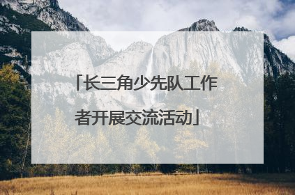 长三角少先队工作者开展交流活动