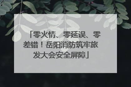 零火情、零延误、零差错！岳阳消防筑牢旅发大会安全屏障