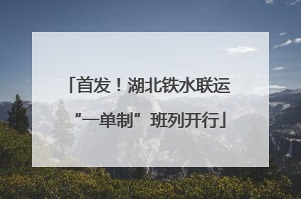 首发！湖北铁水联运“一单制”班列开行