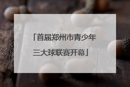首届郑州市青少年三大球联赛开幕