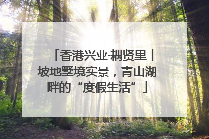 香港兴业·耦贤里丨坡地墅境实景，青山湖畔的“度假生活”