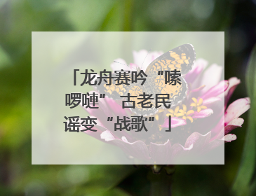 龙舟赛吟“嗦啰嗹” 古老民谣变“战歌”