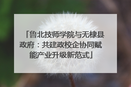鲁北技师学院与无棣县政府：共建政校企协同赋能产业升级新范式