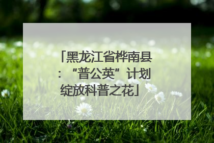黑龙江省桦南县：“普公英”计划绽放科普之花