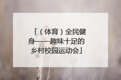 （体育）全民健身——趣味十足的乡村校园运动会