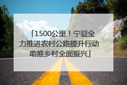 1500公里！宁夏全力推进农村公路提升行动 助推乡村全面振兴