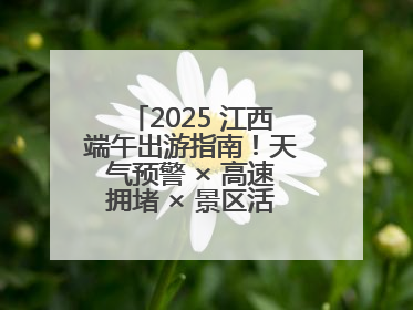 2025 江西端午出游指南！天气预警 × 高速拥堵 × 景区活动，这篇全搞定