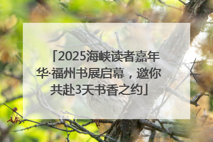 2025海峡读者嘉年华·福州书展启幕，邀你共赴3天书香之约