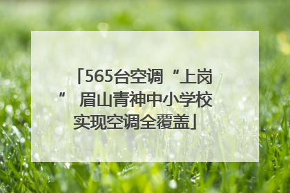 565台空调“上岗” 眉山青神中小学校实现空调全覆盖
