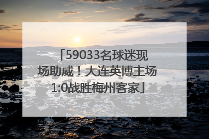 59033名球迷现场助威！大连英博主场1:0战胜梅州客家